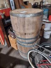2 Wooden Barrels