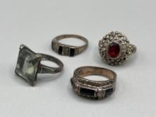 Sterling Silver rings (4)