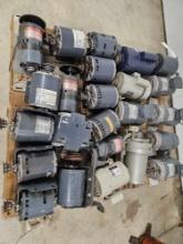 Pallet of electric motors, most work