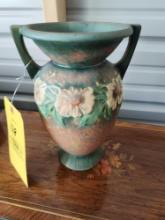 Early Roseville Pottery Dahlrose Vase 10" tall