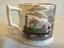 Railway cup by "J&RG", 3.25" tall.