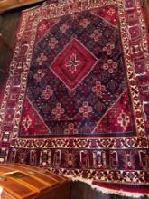 Hand woven Oriental rug, 10.6 x 7.10
