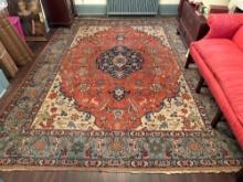 Oriental hand made rug, 9'.4" x 12'.6"