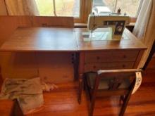 Sewing Machine with chair