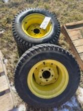 23 X 10.50 X 12 rear tires on rims