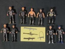 1982 Remco Sargent Sgt Rock The Bad Guys Action Figure Lot w/ Weapons