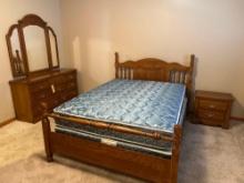 4 pc oak bedroom set
