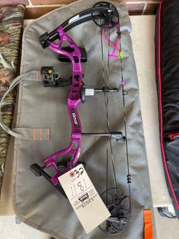 Bear compound bow with case