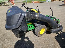 John Deere EZtrak mower with bagger