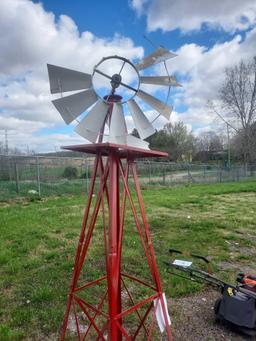 Metal Windmill - Missing Some Blades