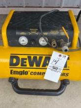 clean Dewalt jobsite compressor