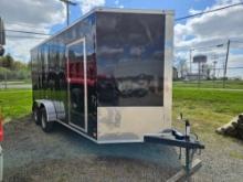 2022 Peach cargo trailer, 16ft, ramp door, nice