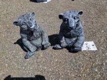 2 concrete bears