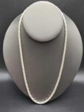 20" sterling silver chain necklace