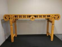 Hollywood Regency asian style console table