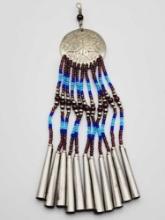 Native American Indian beaded dance pendant