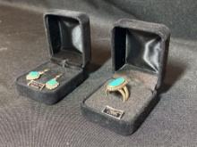 Sterling Silver Earrings & Ring