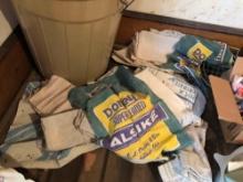 Laege lot of feed and seed bags