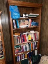 Assorted Books with Bookcase