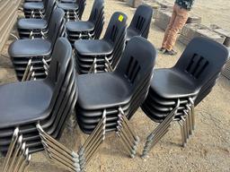 5 plastic Folding tables & 40 stack chairs