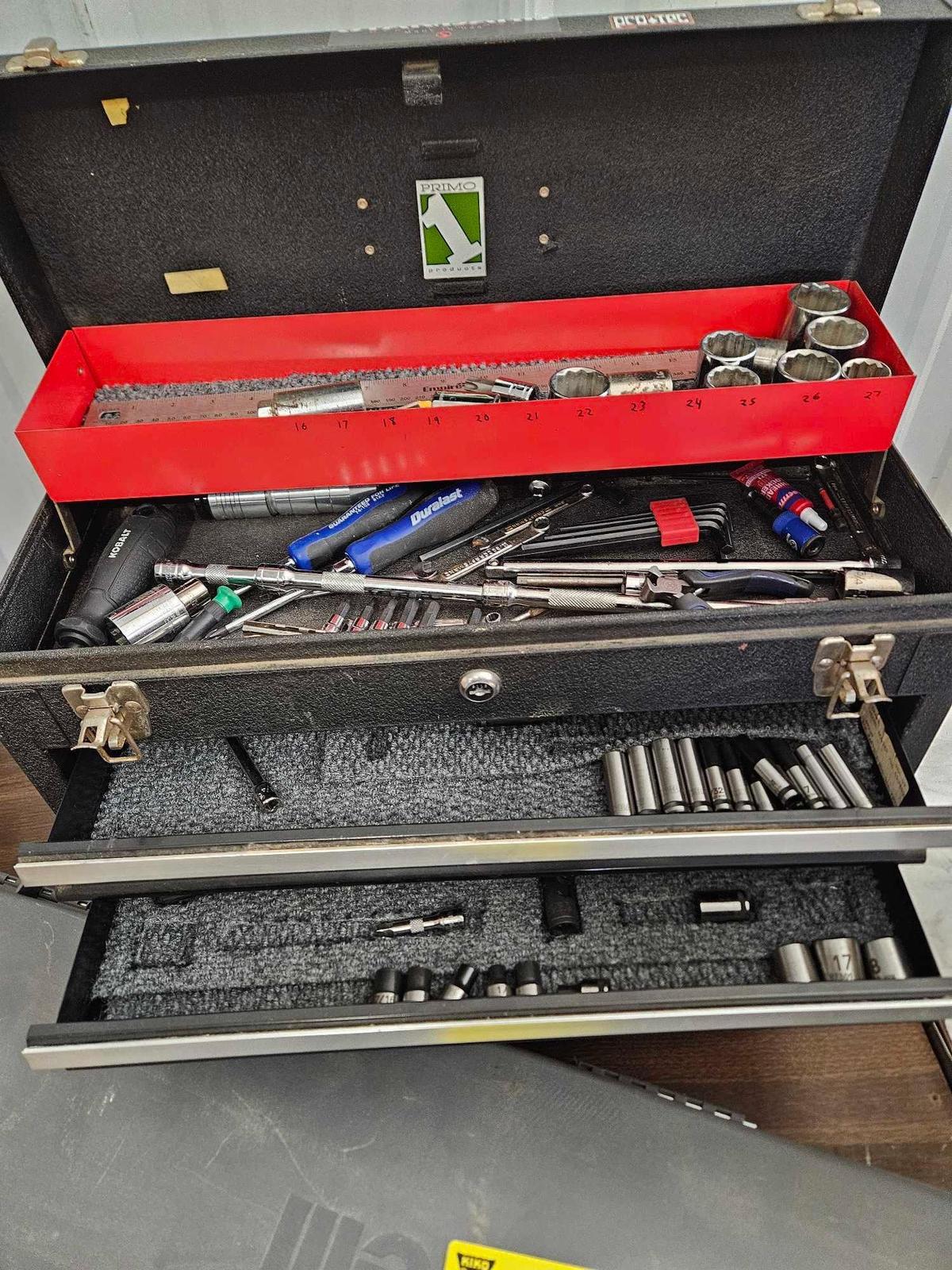 Craftsman toolbox with tools