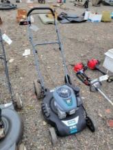 Push mower, runs