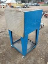 Metal Hinge Door Storage Cart