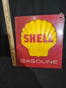 Plastic Shell Gasoline Sign