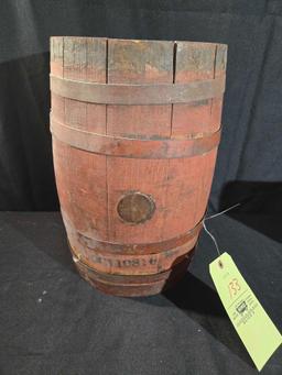 Small coca cola wooden barrel keg