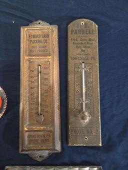 Thermometers, Glass Advertising