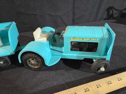 Tonka Airlines Luggage Tractor and Trailer