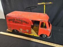 Vintage Fire Rescue Squad Childs Ride On Truck