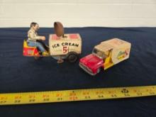 Courtland Motorized Ice Cream Cart & Flower Truck