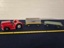 Clark Model Toys Airport Tug Truck & Cart