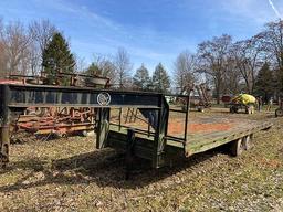 1991 D & K gooseneck trailer 8 ft X 24 ft