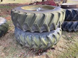 Pair 18.4-38 Agri Master clamp on duals