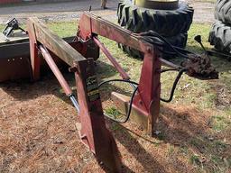 Case IH 2200 front end loader with hyd. valve and joy stick with material bucket
