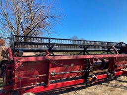Case IH 1020 20 ft. grain head, updated knife, with header cart