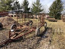 Homemade 24 ft pull-type harrow with cylinder