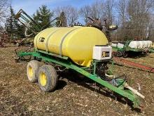 Top Air 800 gallon tandem sprayer with 40 ft hyd. level booms electric controls
