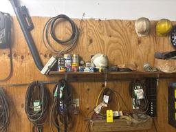Belts - Lumber - Table - Misc Parts on Wall