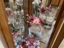 China Cabinet w/ Glassware