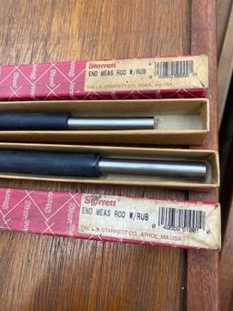 (2) Starrett Measure Rods 16 and 17inch