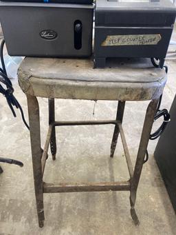 stool - time clock - receipt printer