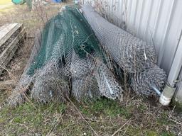 (4) Roll Of New and Some Partial Rolls of 14ft Chain Link Fence