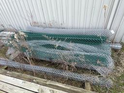(4) Roll Of New and Some Partial Rolls of 14ft Chain Link Fence