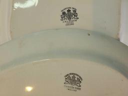 Ironstone Anthony shaw 15 inch, Mellor Taylor 14.5, Johnson Bros 16.5, Meakin 12 platters