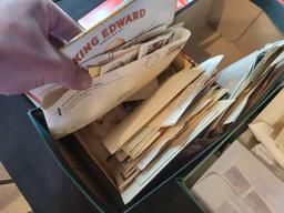 Box lot of assorted stamps, albums and accessories