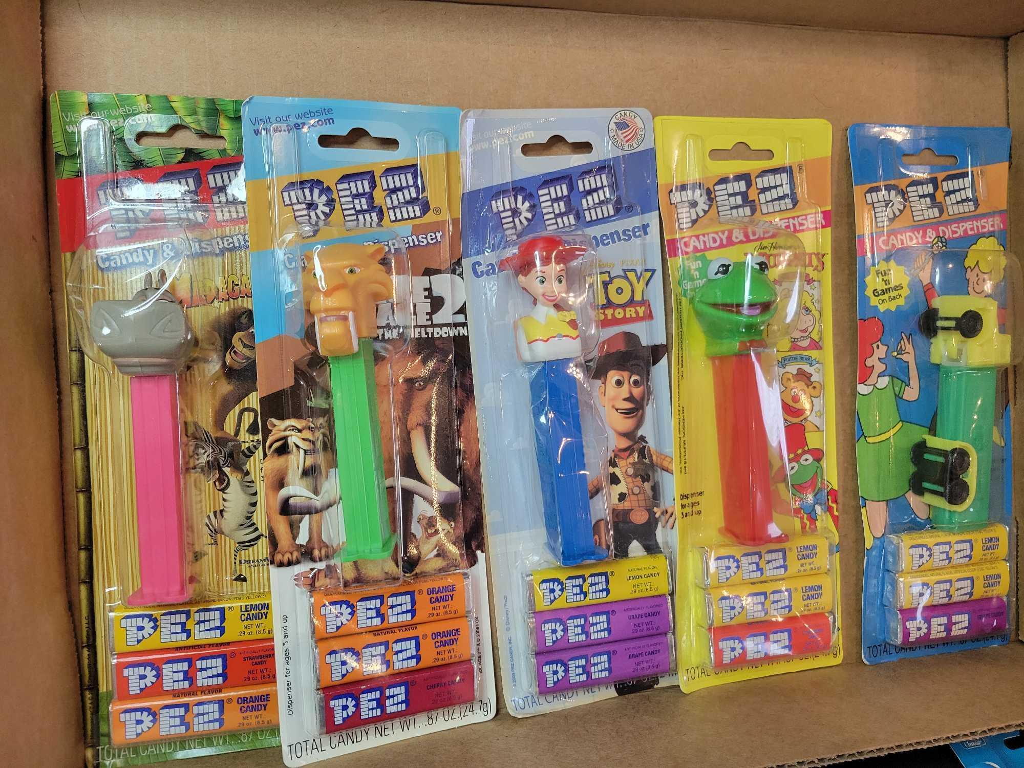 15 Pez dispensers in packaging