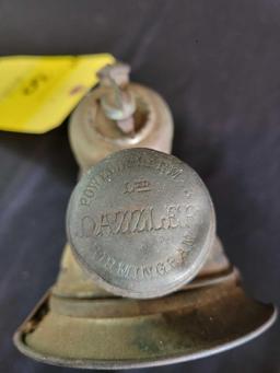 Antique Dazzler motorcycle oil light by Powell and Hanmer